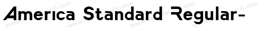 America Standard Regular字体转换